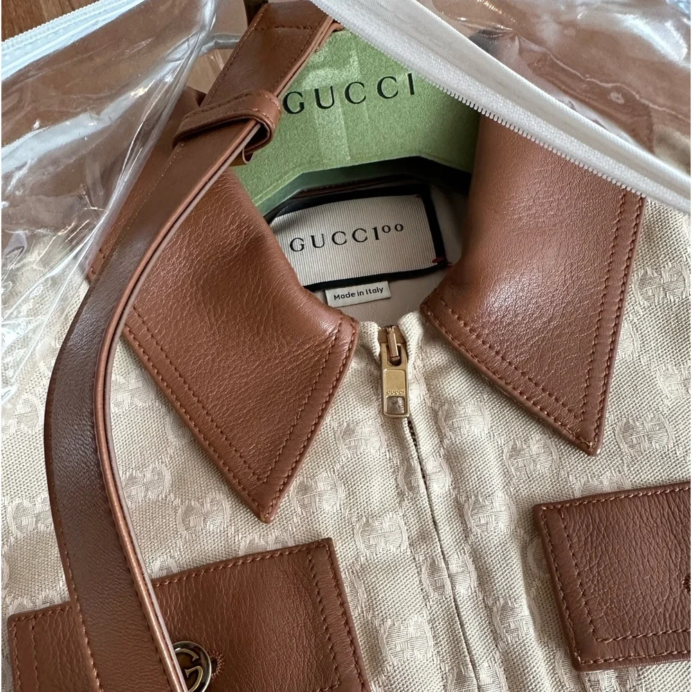 NWT Gucci 100 Romper GG print Size 38. Music is Mine Gucci Seats Reclined. - Picture 4 of 11